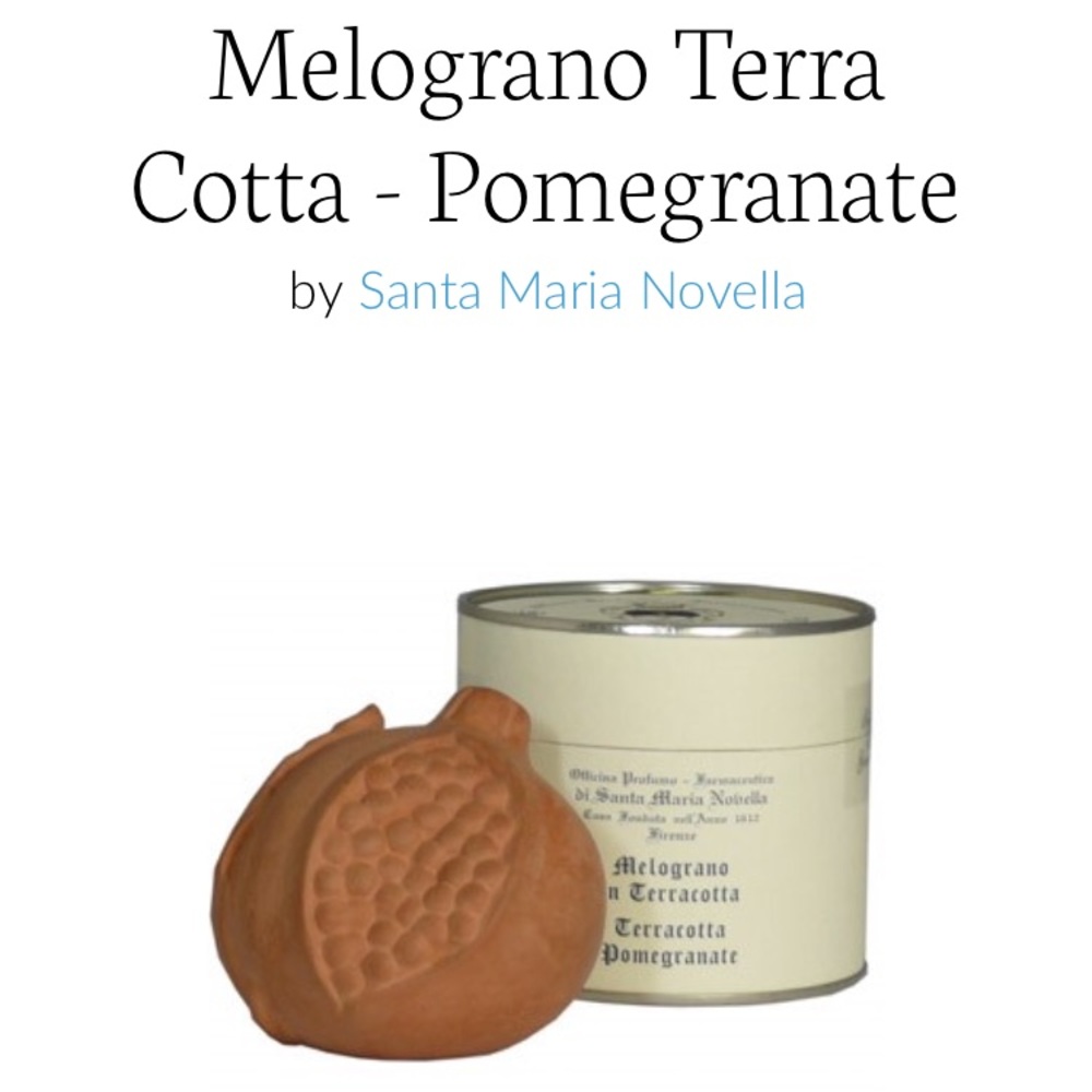 Santa Maria Novella terra-cotta pomegranate